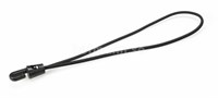 Bungee cord (Spannfix / gummi stropp) svart med plastkrok 25 cm