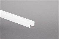 LED-tejp alu-profil hög Opal 16mm opal täcklock