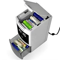 Eneroid Deluxe: automatisk AA/AAA batteriladdare med 3xUSB & klocka