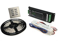 LED kit Lite-Puter ECP-106 panel, LDX-405 dimmer, nätdel, LED-tejp