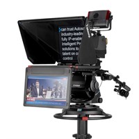 Autoscript 19" IP prompter monitor, hood & 18,5" utgående bild monitor