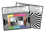 DSC FrontBox Pro testkarta: 6 färger, 4 hudtoner & gråskala