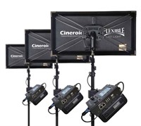 Cineroid Saturn 120W RGBVW flexible LED panel 3-kit m V-mount