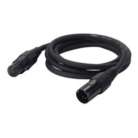 DMX kabel 1par 10m XLR5 svart
