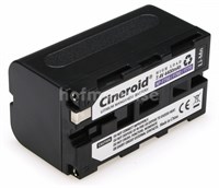 Cineroid 7,4V/33Wh/4400mA Lithium Manganese batteri, typ Sony F750 NPF