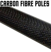 Polecam kolfiber rör - halvlängd (558,5mm)