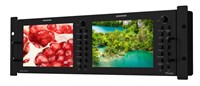TVLogic 2 x 7" Premium HD multi-format rackmonterat monitor, 3U