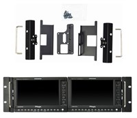 TV Logic 19" monitor rackfäste till 2 st LVM-074W / SRM-074W monitorer