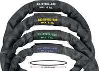 Wire Rundsling  0,5T svart Längd 0,5m/Omkrets 1m  "Softsteel"