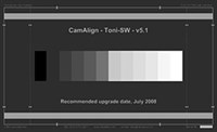 DSC Standard CamAlign Toni 11 steg gråskala testkarta