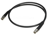Canare 1m flexibel 12G/4K UHD SDI koax kabel med UHD BNC &amp; böjskydd