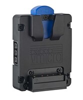 bebob micro V-mount batterifäste med 1x AB PowerTap &amp; 1x USB (A)