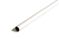 Stål rårör Ø50,8mm tjocklek 2,50mm, längd 6m, vit-pulverlack RAL9010