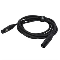 DAP DMX/AES-EBU kabel 1,5m XLR5 svart m kardborrestrap