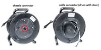 Kabelvinda 100m DMX med XLR5 chassi hane