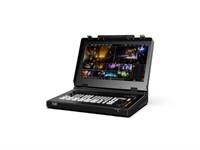 AVMATRIX 6ch SDI/HDMI videomixer med uppvikbar 17.3" monitor